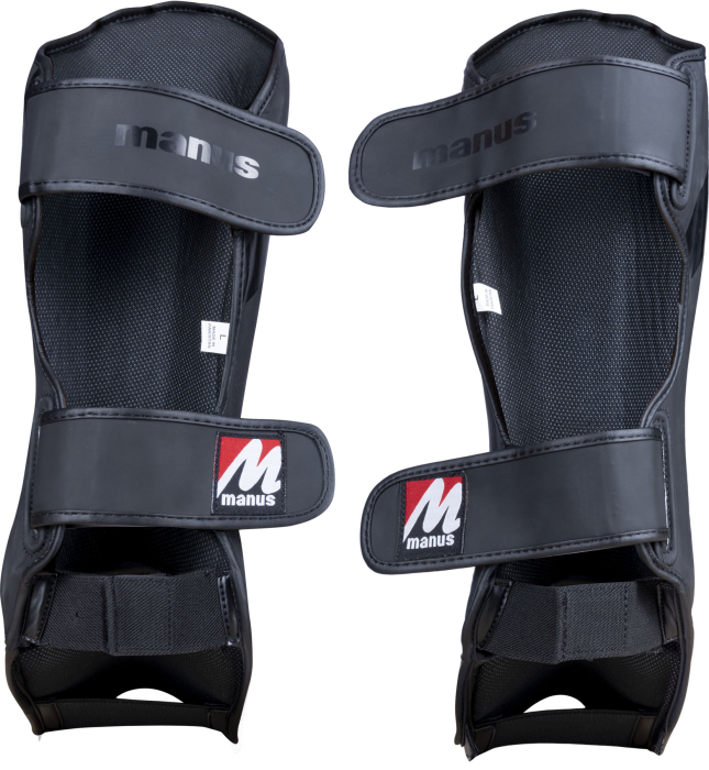 Shin- and Instep Guard "Wave Black'n'Black" - black-black, size XS [4]