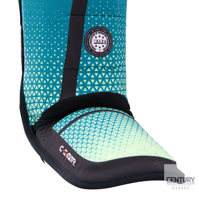 Tibiere lavabile C-GEAR Sport Discipline (aprobare WAKO) Turcoaz  M/L [4]