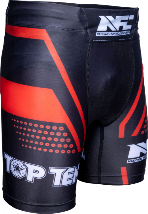 Colanti scurti "NFC", Top Ten MMA, Negru cu rosu, L [2]