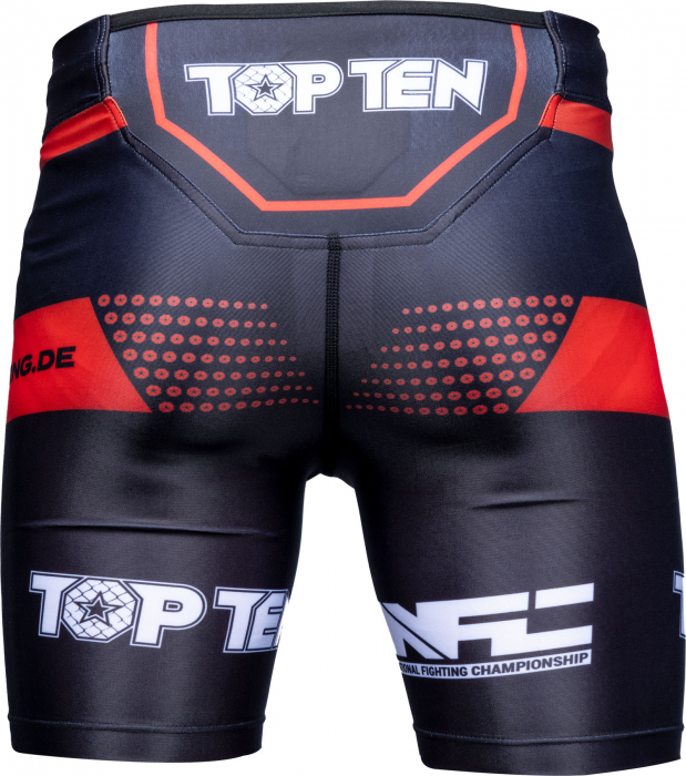 Colanti scurti "NFC", Top Ten MMA, Negru cu rosu, L [3]