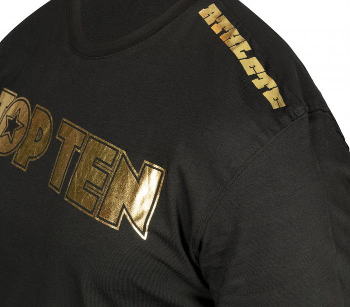 Tricou “Athlete” - negru-auriu, marimea M, cu eticheta WAKO [3]