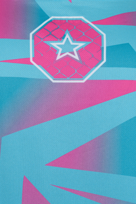 T-Shirt “Borrado” - turquoise-pink, size S [6]