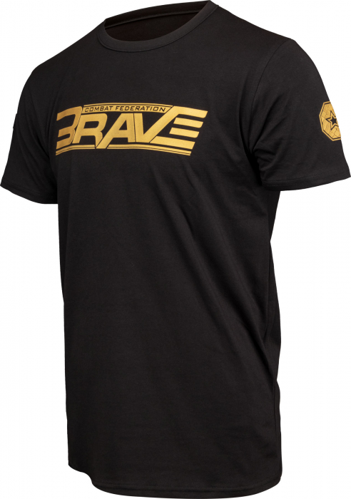 Tricou “BRAVE x TOP TEN MMA” - negru, marime XS [3]