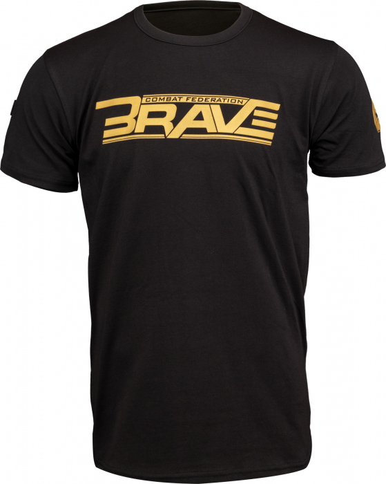 Tricou “BRAVE x TOP TEN MMA” - negru, marime XS [1]