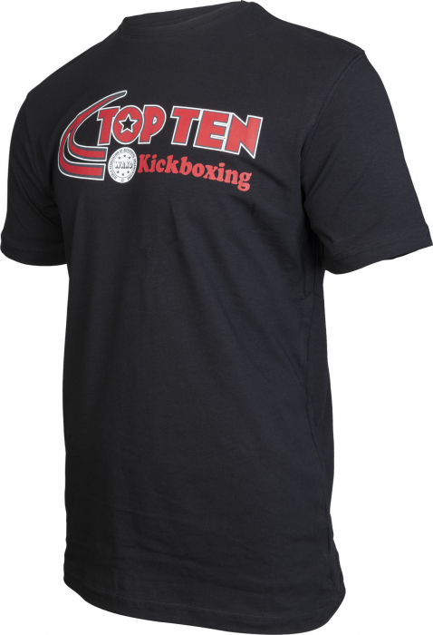 Tricou Elastic Kickboxing, Top Ten, Negru, 2XL [2]