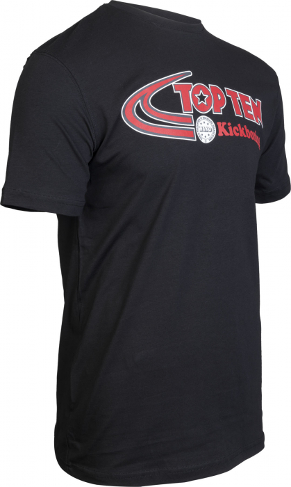 Tricou Elastic Kickboxing, Top Ten, Negru, 2XL [3]
