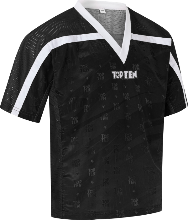 T-Shirt for kickboxing "Legacy25" - black, size XXS, with V-neck [2]