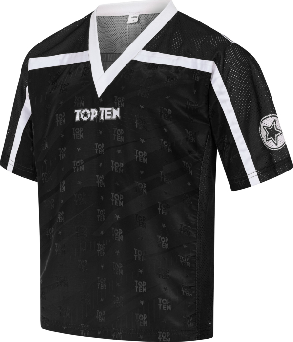 T-Shirt for kickboxing "Legacy25" - black, size XXS, with V-neck [3]