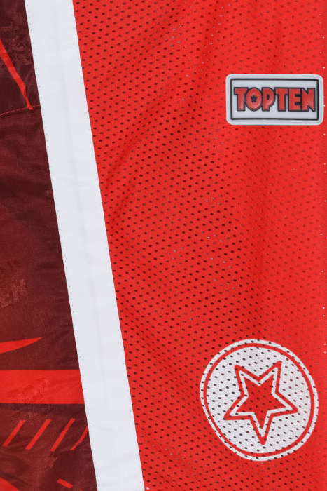 T-Shirt for kickboxing "Legacy25" - red, size XXS with V-neck [7]