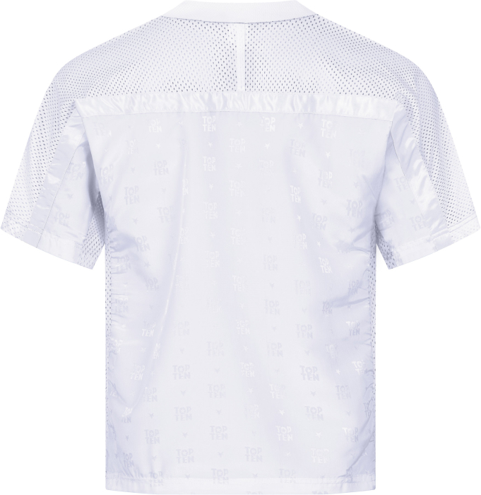 T-Shirt for kickboxing “Mesh” - white-white, size XL, with WAKO label [4]