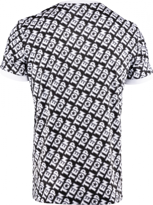 Tricou “Monogram” - Negru/Alb, marime XL [4]