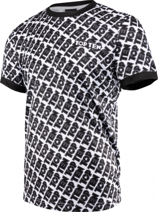 Tricou “Monogram” - Alb/Negru, marime XXL [3]