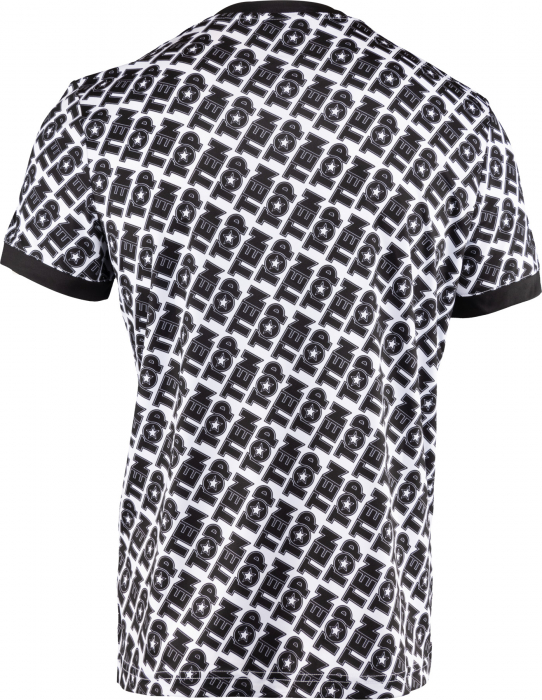Tricou “Monogram” - Alb/Negru, marime XXL [4]