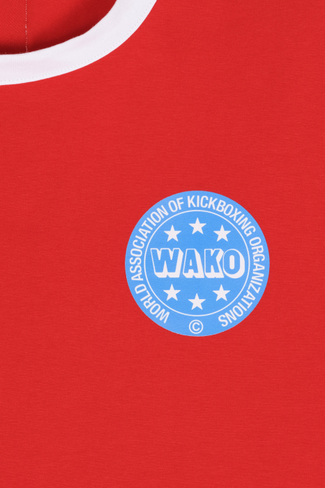 Tricou “WAKO Kick Light” basic - rosu, marime S [6]