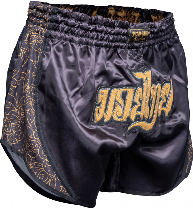 Pantaloni scurti Thaiboxing "Nong Han", Top Ten, Negru, XL [2]