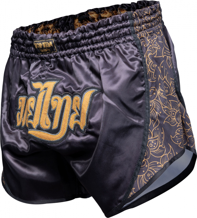 Pantaloni scurti Thaiboxing "Nong Han", Top Ten, Negru, XL [3]