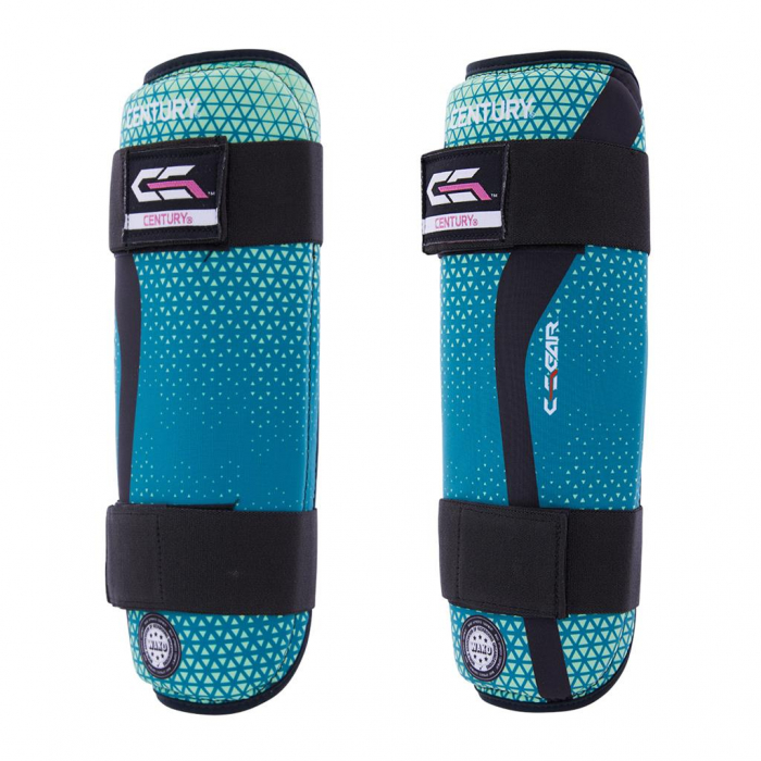 Tibiere lavabile C-GEAR Sport Discipline  (aprobate WAKO) turcuaz, junior [4]