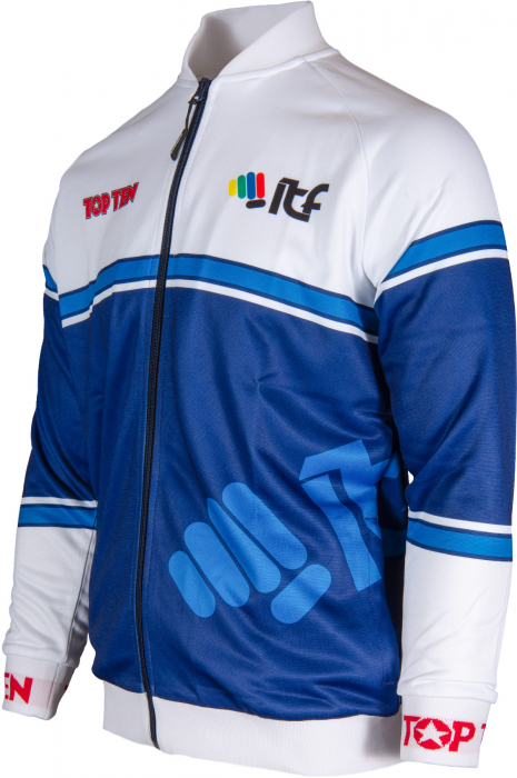 Jacheta sport “ITF Synergy” - alb-albastru, marimea M [3]