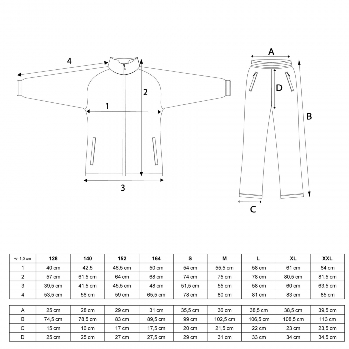 Trening sportiv Hayashi, Alb-Negru, 2XS [2]