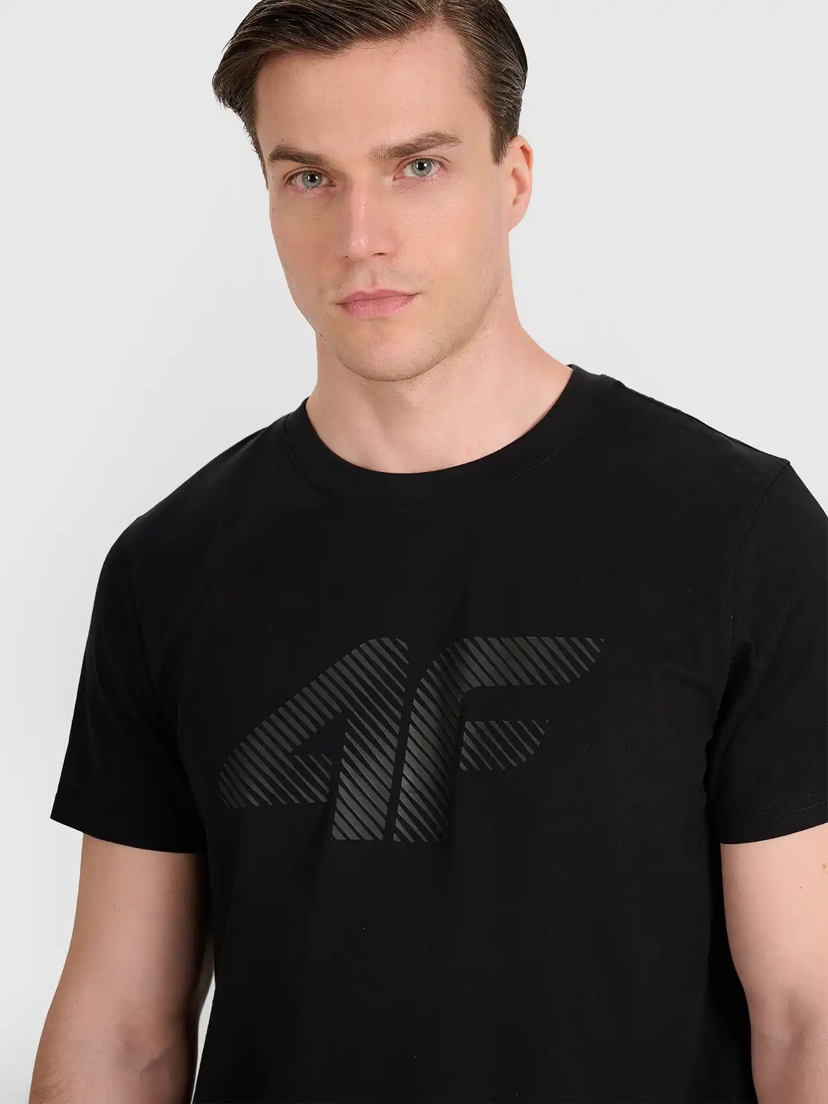 4F T-Shirt, Black, S [3]