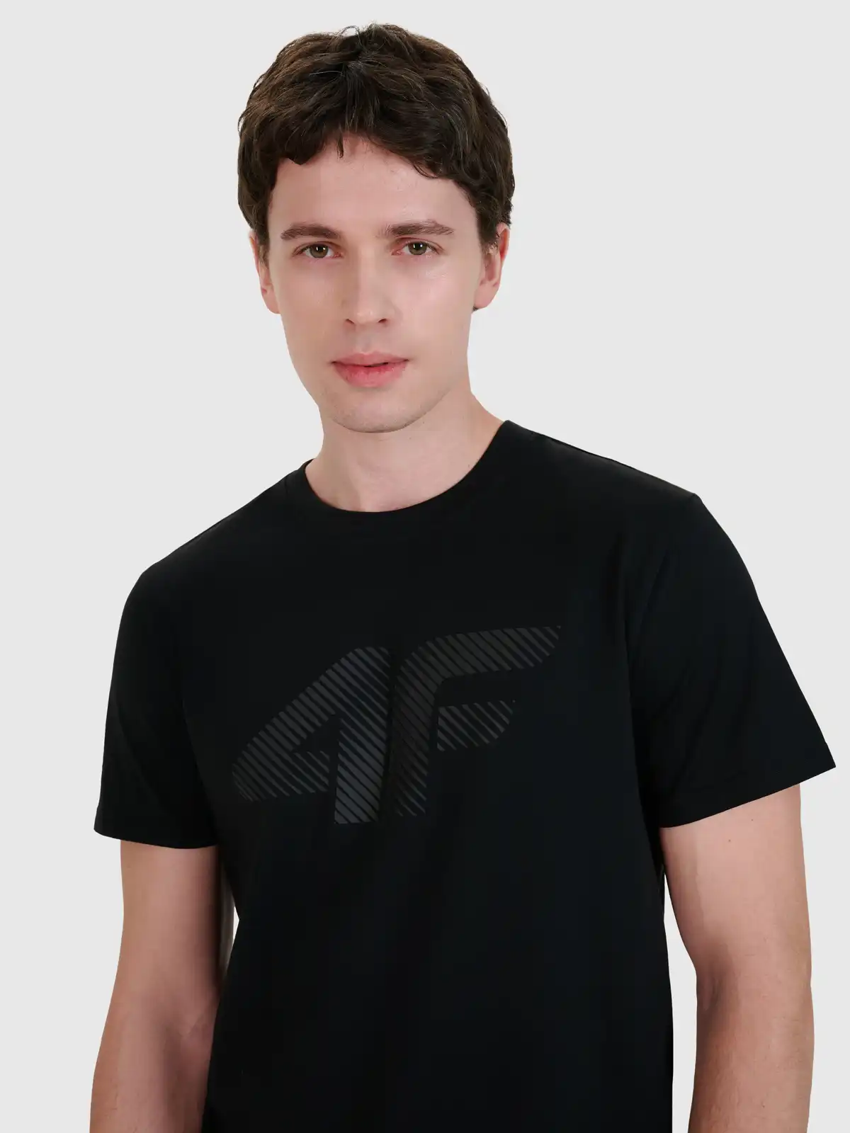 4F T-Shirt, Black, S [5]