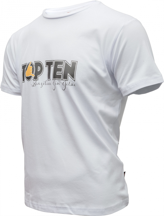 Tricou "BJJ Hang Loose", Top Ten Alb, M [5]