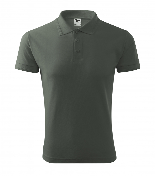 Tricou polo barbati maneca scurta alb , M [25]