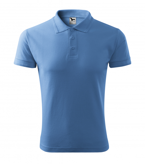 Tricou polo barbati maneca scurta alb , M [55]