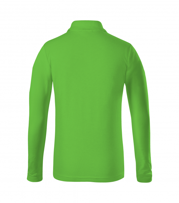 Tricou polo copii maneca lunga alb , 122 cm/6 ani [17]