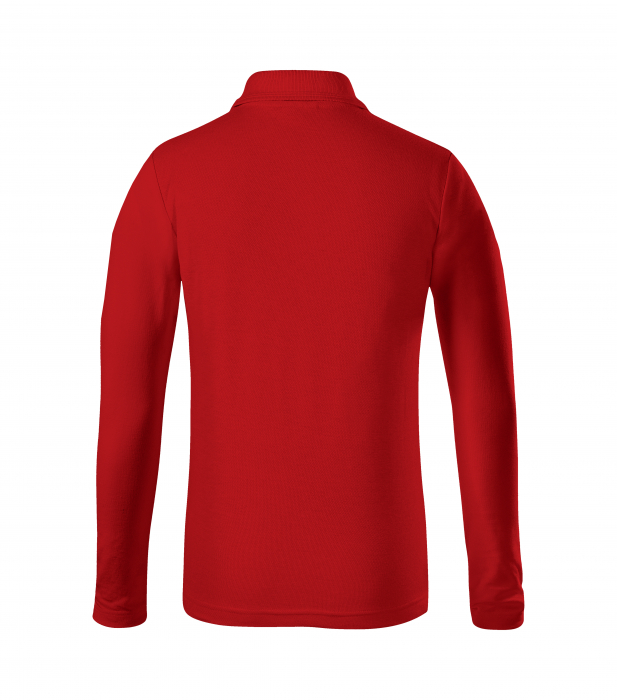 Tricou polo copii maneca lunga alb , 122 cm/6 ani [11]