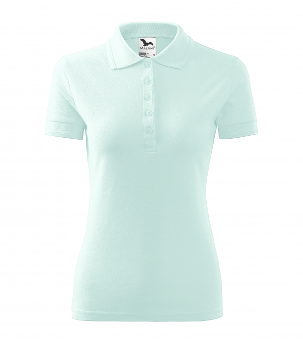 Tricou polo dama maneca scurta Alb , XS [64]
