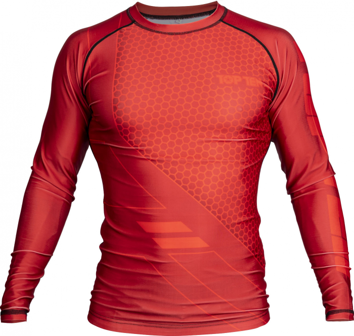 Tricou Rash Guard “COMBat” , Top Ten, Rosu, M [1]