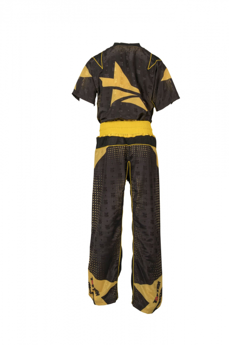 Uniformă Kickboxing „Future”, aprobat WAKO, Top Ten, galben-negru, 160CM [4]