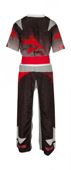 Uniformă Kickboxing „Future”, aprobat WAKO, Top Ten, negru-gri, 160CM [3]