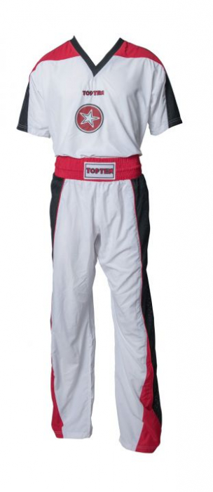 Uniforma Kickboxing „Star”,  Top Ten, Alb-Negru, 170 cm [2]