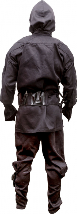 Uniformă ninja "Kendo" cu accesorii, Hayashi, Negru, 140 cm [3]