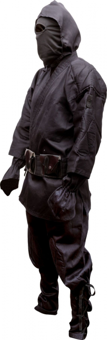 Uniformă ninja "Kendo" cu accesorii, Hayashi, Negru, 140 cm [7]