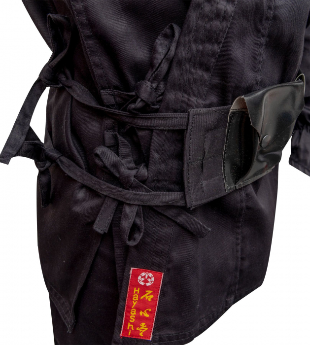 Uniformă ninja "Kendo" cu accesorii, Hayashi, Negru, 140 cm [4]