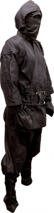 Uniformă ninja "Kendo" cu accesorii, Hayashi, Negru, 140 cm [5]