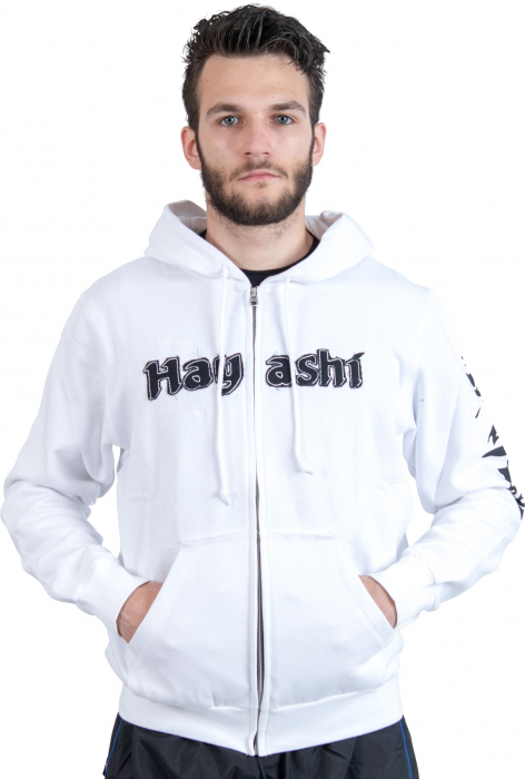 ZIP Hoodie “Karate-Do” - white, size L [1]