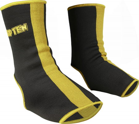 Taekwon-Do - Protectie glezna “Knuckle” - Senior, Negru-Galben