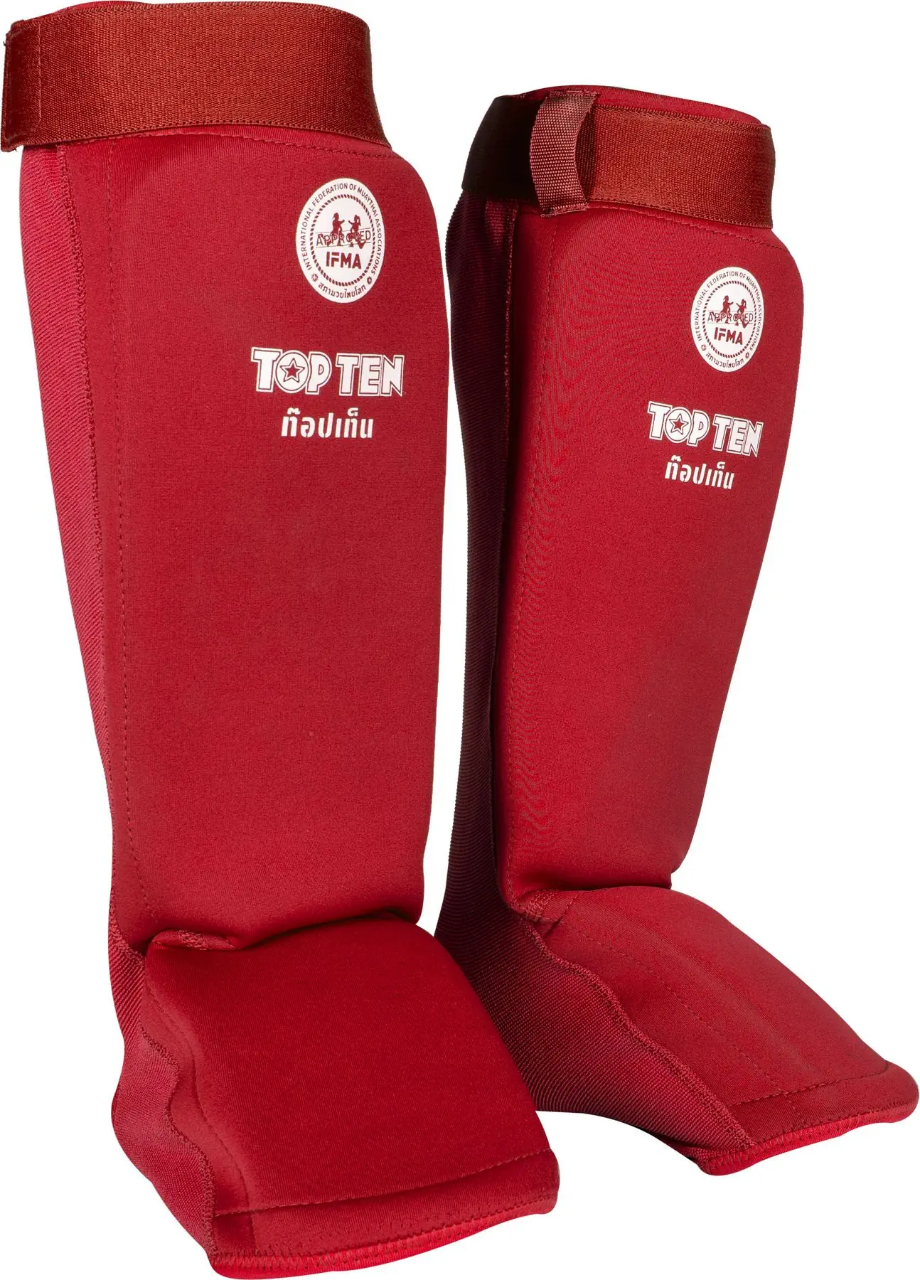Muay Thai - Shin guard “Dae” - red, size S