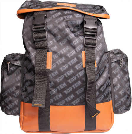 Aikido & Kendo - Rucsac sport elegant “Daily”, Top Ten, gri cu portocaliu, dimensiuni: 32x45x14 cm