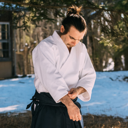 Dobok-uri, Uniforme, Combinezoane - Bluză Aikido Training, 110 cm