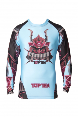 MMA - Bluza de protectie "Samurai", Top Ten, Albastru-Alb, L
