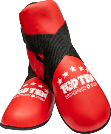 Taekwon-Do - Botosei din piele “Superfight 3000”, Top Ten, aprobati ITF , Rosu, S