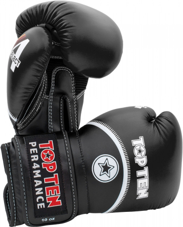 Protectii si Accesorii - Boxing gloves “4select” - black, 10 oz