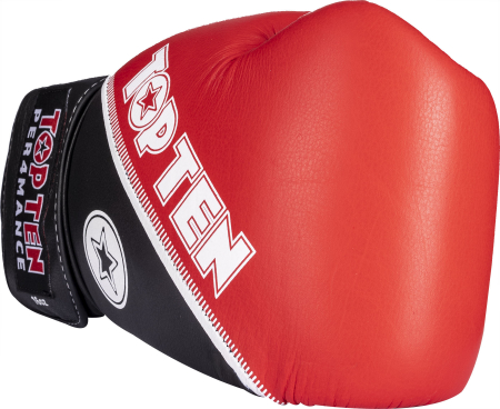 Manusi Box “4select” piele - rosu-negru, 10 oz [1]