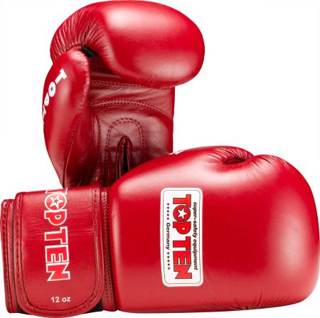 Import - Boxing gloves "Competition" - 12 oz, red, with DBV certification for competitions of the German Boxing Association (Deutscher Boxsport-Verband e.V.)
