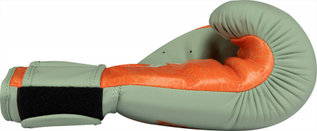 Manusi de box „Dragon” - 14 oz, verde-portocaliu. [3]